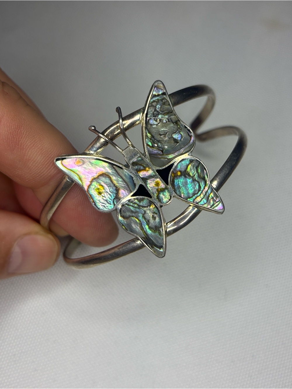 Alpaca Mexico abalone butterfly 🦋 cuff
